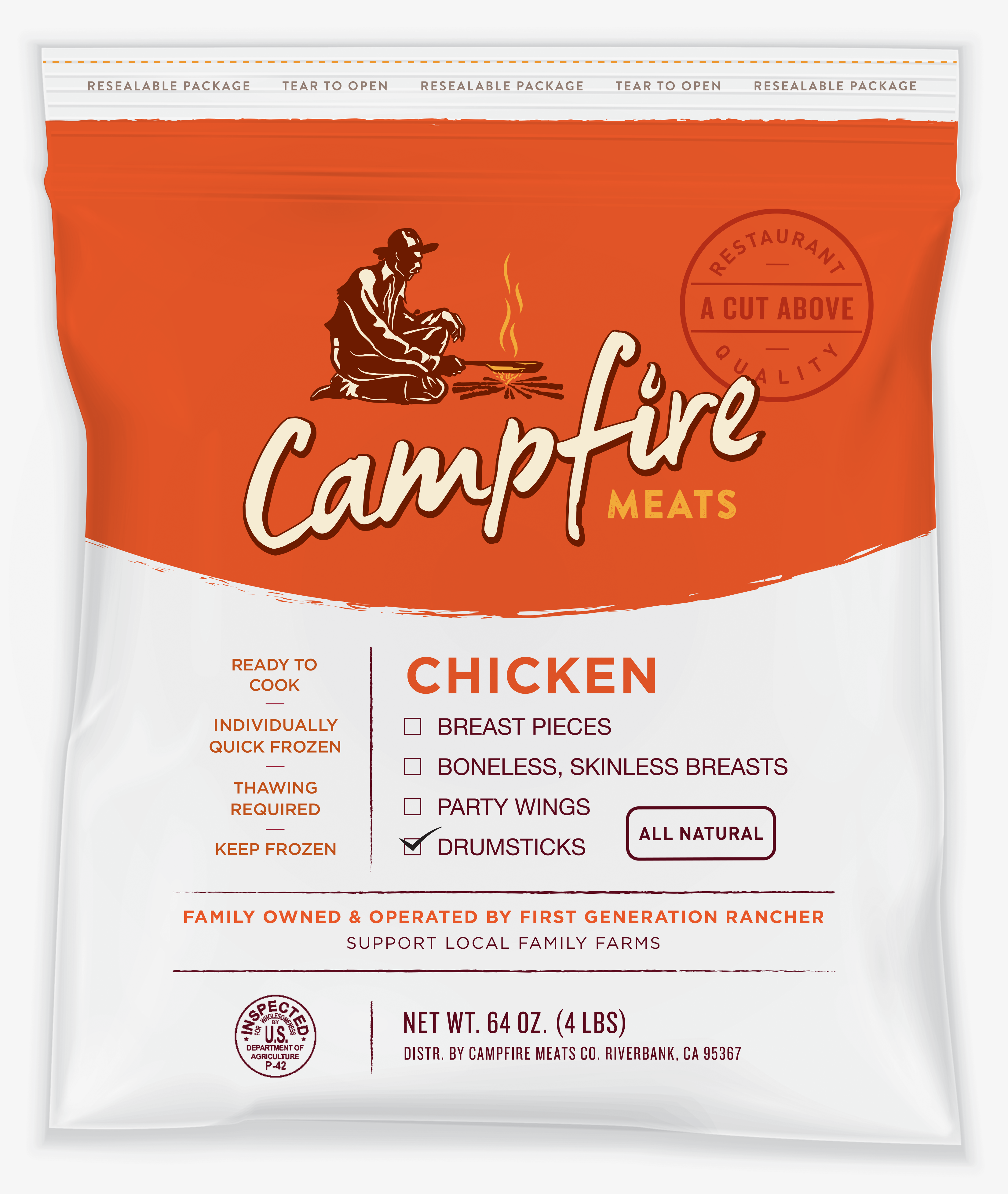 Campfire chicken dry dog food.